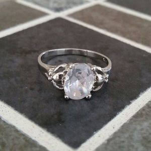 White Stone Ring